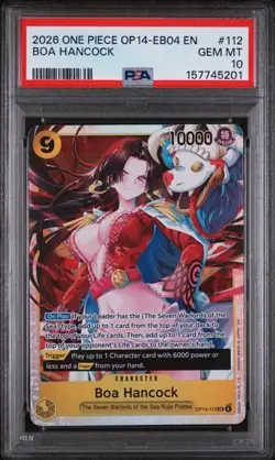 2026 ONE PIECE OP14-EB04 EN #112 BOA HANCOCK PSA 10 (Q201 - Image 1