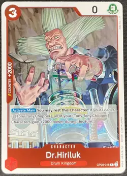 One Piece Dr.Hiriluk OP08-016 Two Legends Rare NM - Image 1