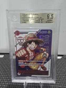 One Piece Monkey D Luffy Treasure Campaign 3rd Anniversary French ST21014 BGS9.5 - Image 1
