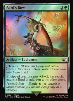 MTG Magic FIN Final Fantasy - 1x FOIL EN NM 0174 C Bard's Bow - Image 1