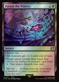 MTG Magic FIN Final Fantasy - 1x FOIL EN NM 0111 U Poison the Waters - Image 1