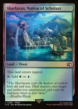 MTG Magic FIN Final Fantasy - 1x FOIL EN NM 0288 C Sharlayan Nation of Scholars - Image 1