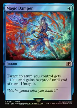MTG Magic FIN Final Fantasy - 1x FOIL EN NM 0061 C Magic Damper - Image 1