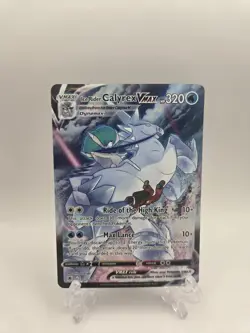 Pokemon TCG Ice Rider Calyrex VMAX Astral Radiance TG15/TG30 Holo Ultra Rare - Image 1