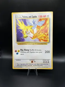 Pokemon Articuno Moltres and Zapdos WB Promo Jumbo Card DMG WOTC Vintage - Image 1