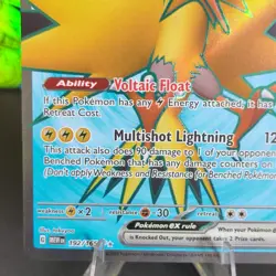 Pokemon TCG Zapdos ex 192/165 Scarlet & Violet 151 Ultra Rare Full Art Holo 2023 - Image 4