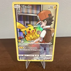 The Pokemon Company Pikachu Secret Rare Holo SM Cosmic Eclipse 241/236 70 HP EN - Image 1