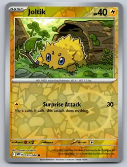 Joltik 033/086 Common White Flare Pokemon Reverse Holo Near Mint - Image 1