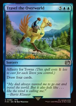 MTG Magic FIN Final Fantasy - 1x FOIL EN NM 0082 U Travel the Overworld - Image 1