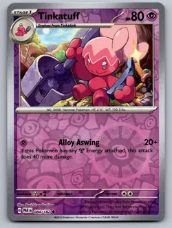 Tinkatuff 084/182 Common Paradox Rift Pokemon Reverse Holo Near Mint - Image 1