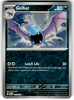 SV04: Paradox Rift Pokemon TCG Golbat 111/182 NM Reverse Holo - Image 1