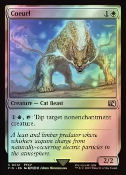 MTG Magic FIN Final Fantasy - 1x FOIL EN NM 0012 C Coeurl - Image 1