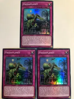 Yugioh Predaplanet FUEN-EN013 Super Rare NM x3 Play Set - Image 1