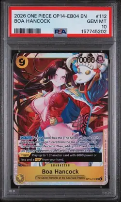 2026 ONE PIECE OP14-EB04 EN #112 BOA HANCOCK PSA 10 (Q202 - Image 1