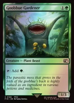 MTG Magic FIN Final Fantasy - 1x FOIL EN NM 0188 C Goobbue Gardener - Image 1
