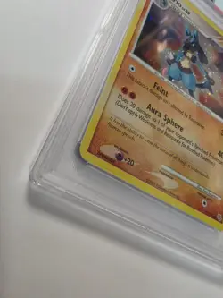 LUCARIO 6/130 | 2007 D&P Base Holo Graded Pokemon Card PSA 8 - Image 2