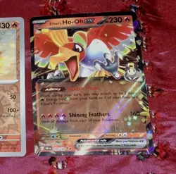 Ho-Oh Pokemon TCG 3 Card Lot V Reverse Holo & Ethan's Ho-Oh EX NM - Image 2