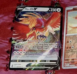 Ho-Oh Pokemon TCG 3 Card Lot V Reverse Holo & Ethan's Ho-Oh EX NM - Image 4