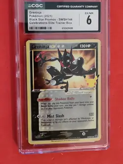 Greninja Star #SWSH144 SWSH Promo Holo Pokemon TCG Card 2021 CGC 6 - Image 1