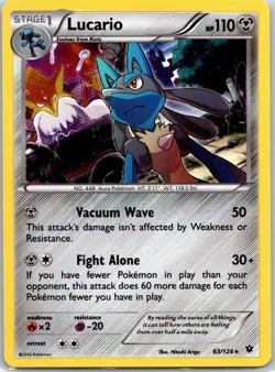 Lucario - 63/124 (Cosmos Holo) Holo Miscellaneous Cards & Products #063/124 NM - Image 1