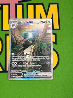 Sinistcha Ex 210/167 nm Twilight Masquerade Pokemon Card - Image 1