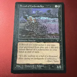 MTG Magic the Gathering Brood of Cockroaches (53/167) Visions LP - Image 1
