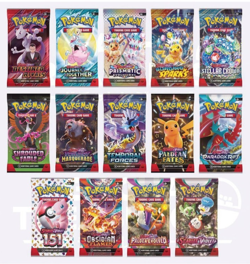 Pokemon Complete Scarlet & Violet Era Pack Sampler - 14 Booster Packs(1 Per Set) - Image 1