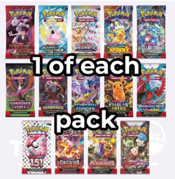 Pokemon Complete Scarlet & Violet Era Pack Sampler - 14 Booster Packs(1 Per Set) - Image 2