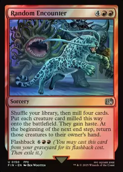MTG Magic FIN Final Fantasy - 1x FOIL EN NM 0150 U Random Encounter - Image 1