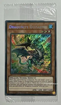 Dragunity Guisarme HAC1-EN172 •SEALED• Promo Secret Rare Hidden Arsenal YuGiOh - Image 1