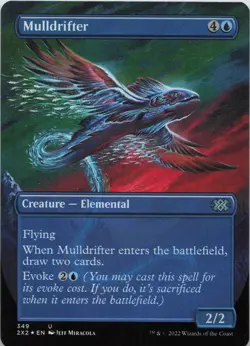 Mulldrifter (Borderless) - FOIL - U Double Masters 2022 349 - MTG - Image 1