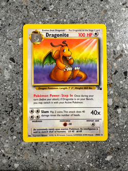 Pokemon TCG Cards Dragonite 19/62 Fossil Rare NM - Image 1