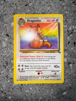 Pokemon TCG Cards Dragonite 19/62 Fossil Rare NM - Image 3