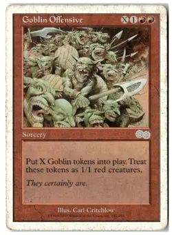 MTG Goblin Offensive - Urza's Saga Heavily Played English - Image 1