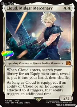 Cloud, Midgar Mercenary EN [FIN - 10] - NM [Foil] TCG MTG - Image 1