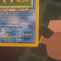 Light Piloswine 26/105 Neo Destiny Unltd Regular Rare 90 HP EN - Image 5