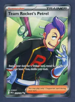 Team Rocket's Petrel 226/182 Ultra Rare Destined Rivals Pokemon Near Mint - Image 1