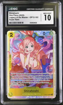 2025 Legacy of the Master #OP12-102 Shirahoshi CGC 10 - Image 1
