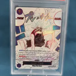 2025 ONE PIECE GEAR TWO ALTERNATE ART OP11-A FIST OF DIVINE SPEED #080 PSA 10 - Image 4