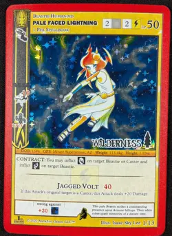 Pale Faced Lightning Promo 2022 Full Holo 1st Edition MetaZoo Card 1/13 (NM) - Image 1