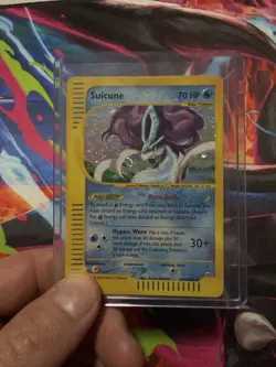 SWIRL 💫🌀 Suicune H25/H32 Holo Aquapolis - Pokemon Card - LP - MP - Image 4