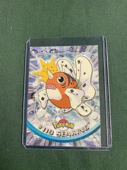 SEAKING #119 - SILVER Non Holo - Topps Blue Logo - TV Animation - POKEMON CARD - Image 1