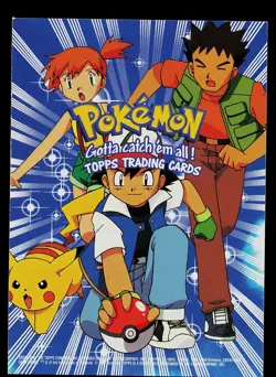 Pokemon Card - Pokemon Checklist Topps Movie Animation Edition Blue Logo - Image 1