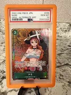 Nami Alt Art OP02-036 SR Paramount War 2022 ONE PIECE Card Game Japanese - Image 1