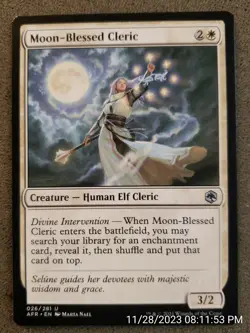 Moon-Blessed Cleric Adventures in the Forgotten Realm NM UNPLAYED CARD (DS3D1PZ) - Image 1