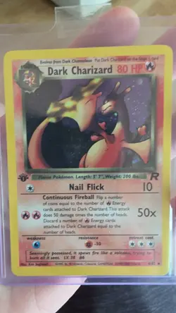 Pokemon Dark Charizard Team Rocket Rare 21/82 Unlimited Vintage Card TCG - Image 1