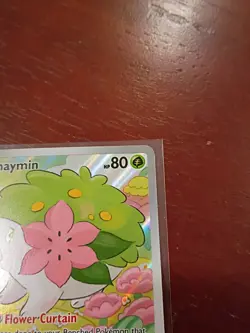 Pokemon TCG Shaymin Holo Card Illustration Rare, 185/182 - Image 3