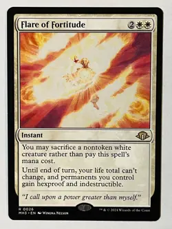 Flare of Fortitude Modern Horizons 3 Non-Foil MTG NM - Image 1