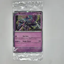 Xerneas 064/132 Stamped Promo Mega Evolution Pokemon Card TCG Sealed - Image 1