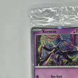 Xerneas 064/132 Stamped Promo Mega Evolution Pokemon Card TCG Sealed - Image 2